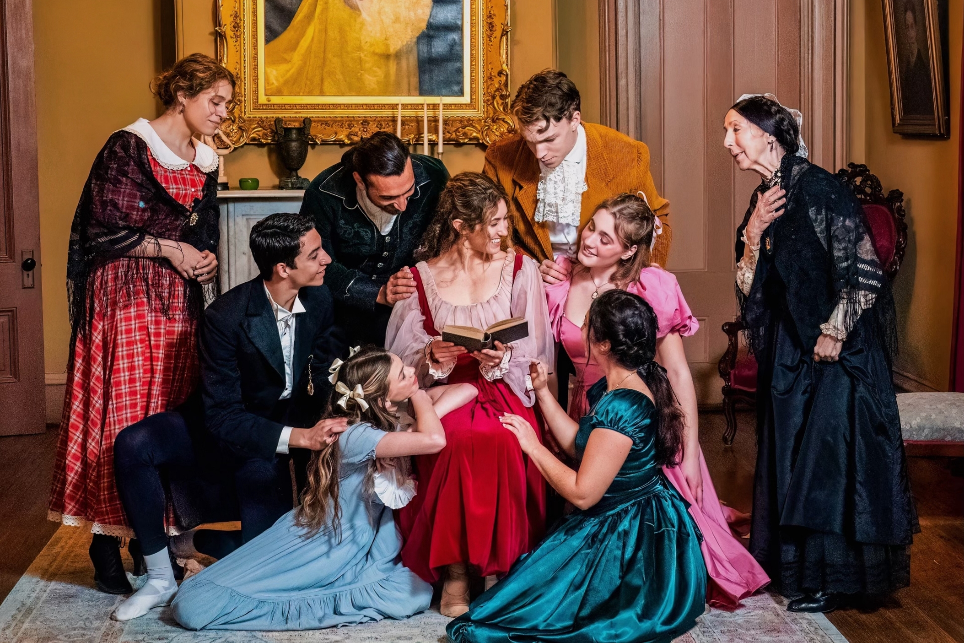  "Little Women Ballet" cast gathers in the historic Victorian homes of Heritage Square Museum, Los Angeles. Photo: Edie Tyebkhan.