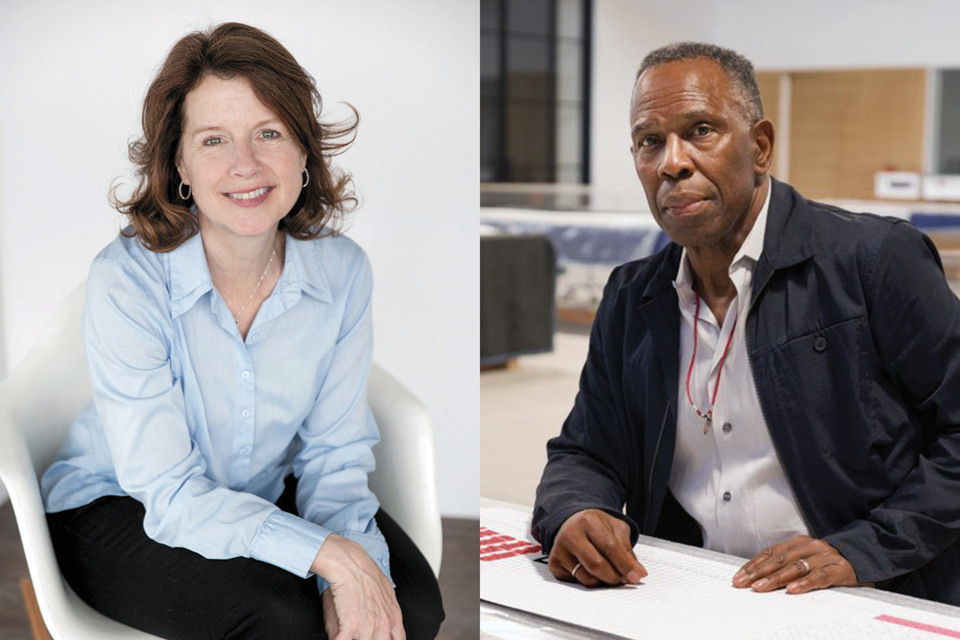 Janet Graham Borba (left) and Charles Gaines