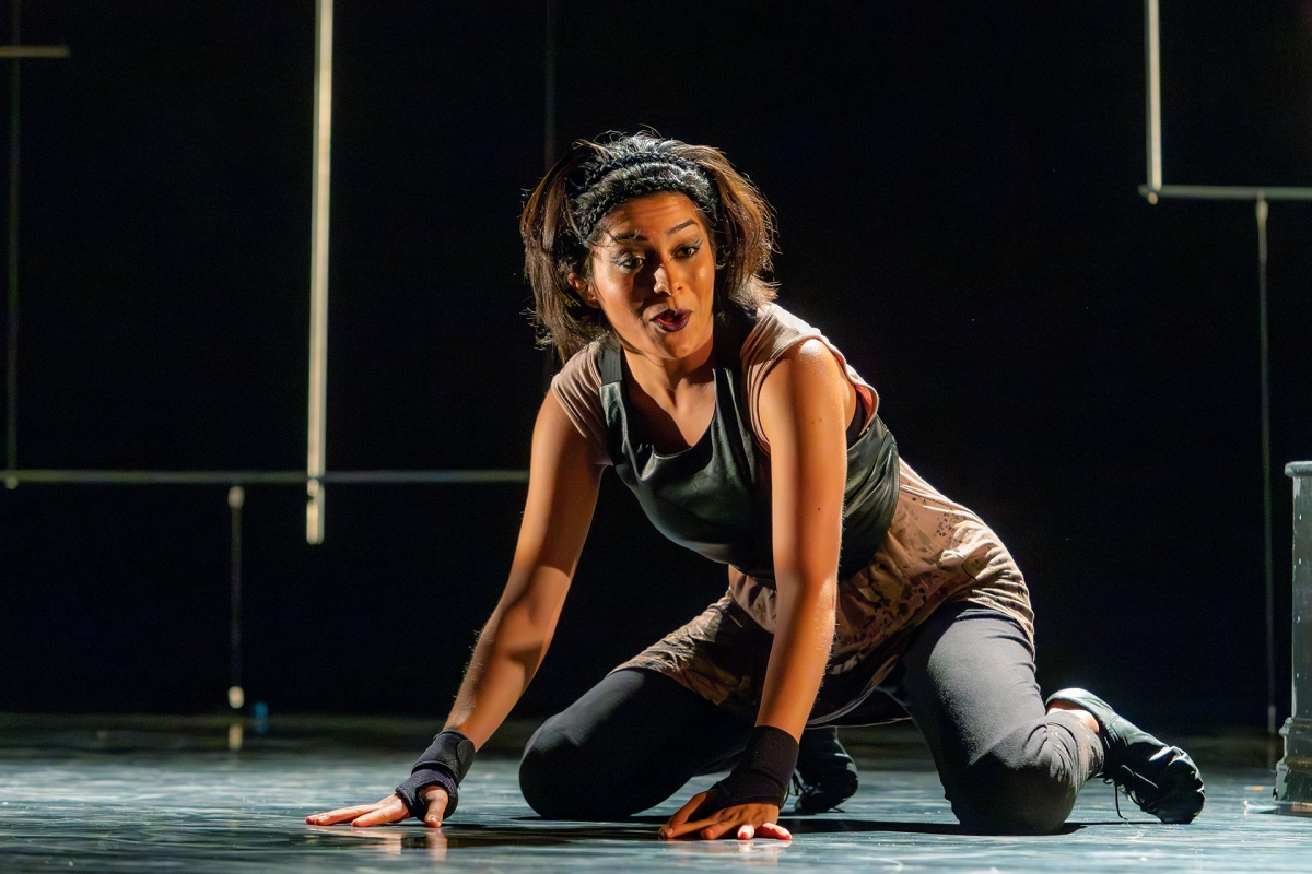 Awni in The Iliad at UCI in 2016.