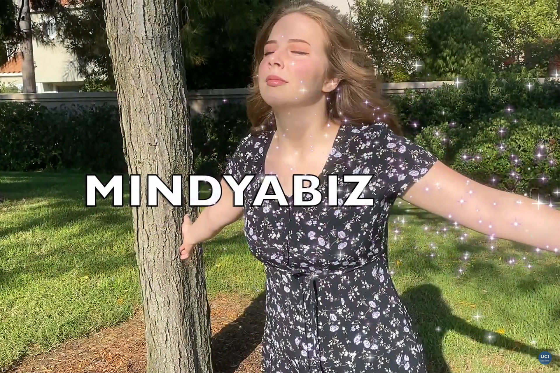 A production still from Chris Hathaway's production of "“Mindyabiz”