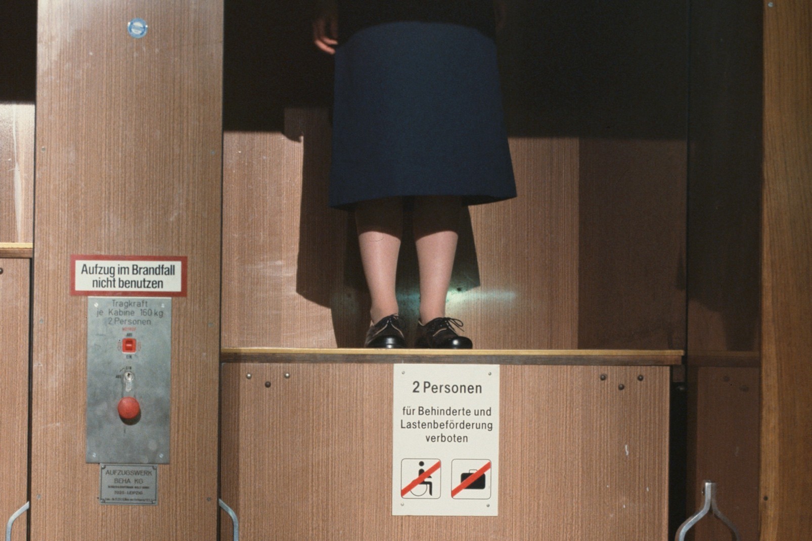 Jane and Louise Wilson, 'Paternoster' Stasi City, 1997, Detail of C-type print mounted on aluminum, © Jane and Louise Wilson, courtesy Maureen Paley, London