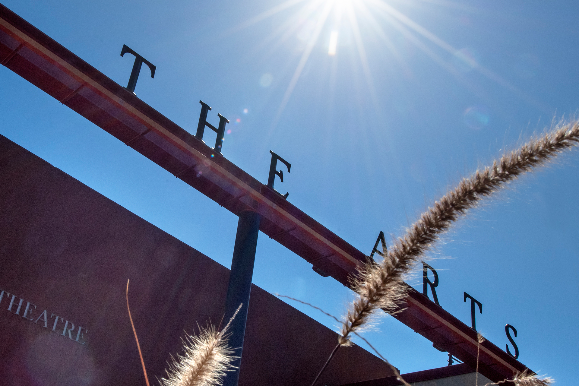 The Arts sign at UC Irvine