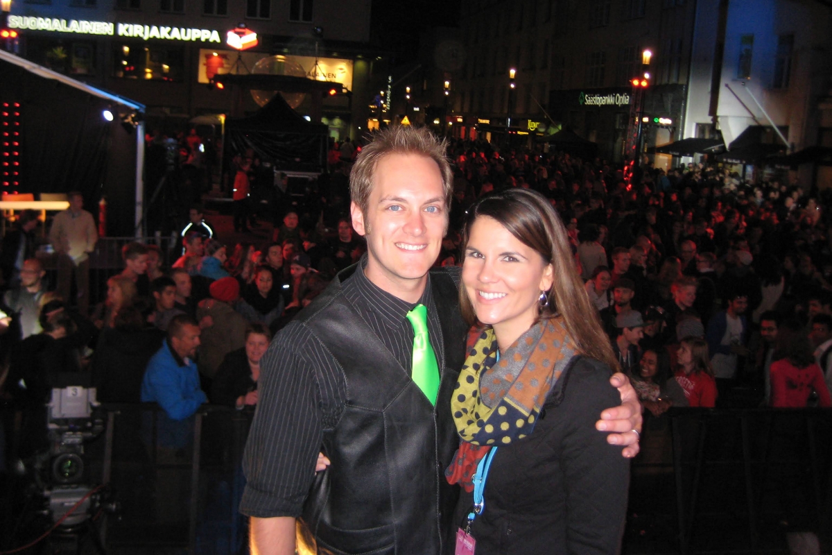  Jason and Lisa Farnan at the 2013 Air Guitar World Championships in Oulu, Finland, where the finals have been hosted since 1996.