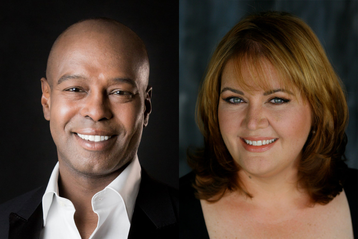 Guest artists Daniel Keeling (left) and Erin Wood.