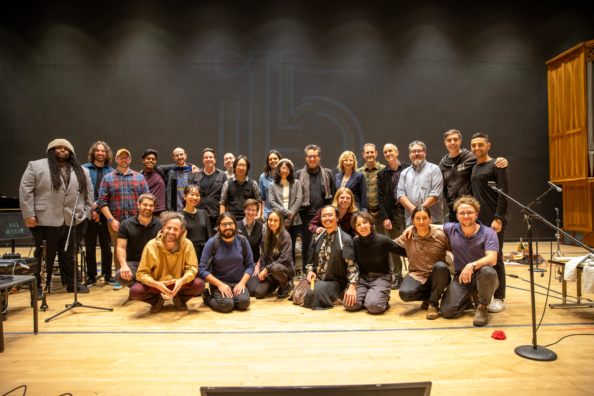 Alumni and current Ph.D. candidates group photo.