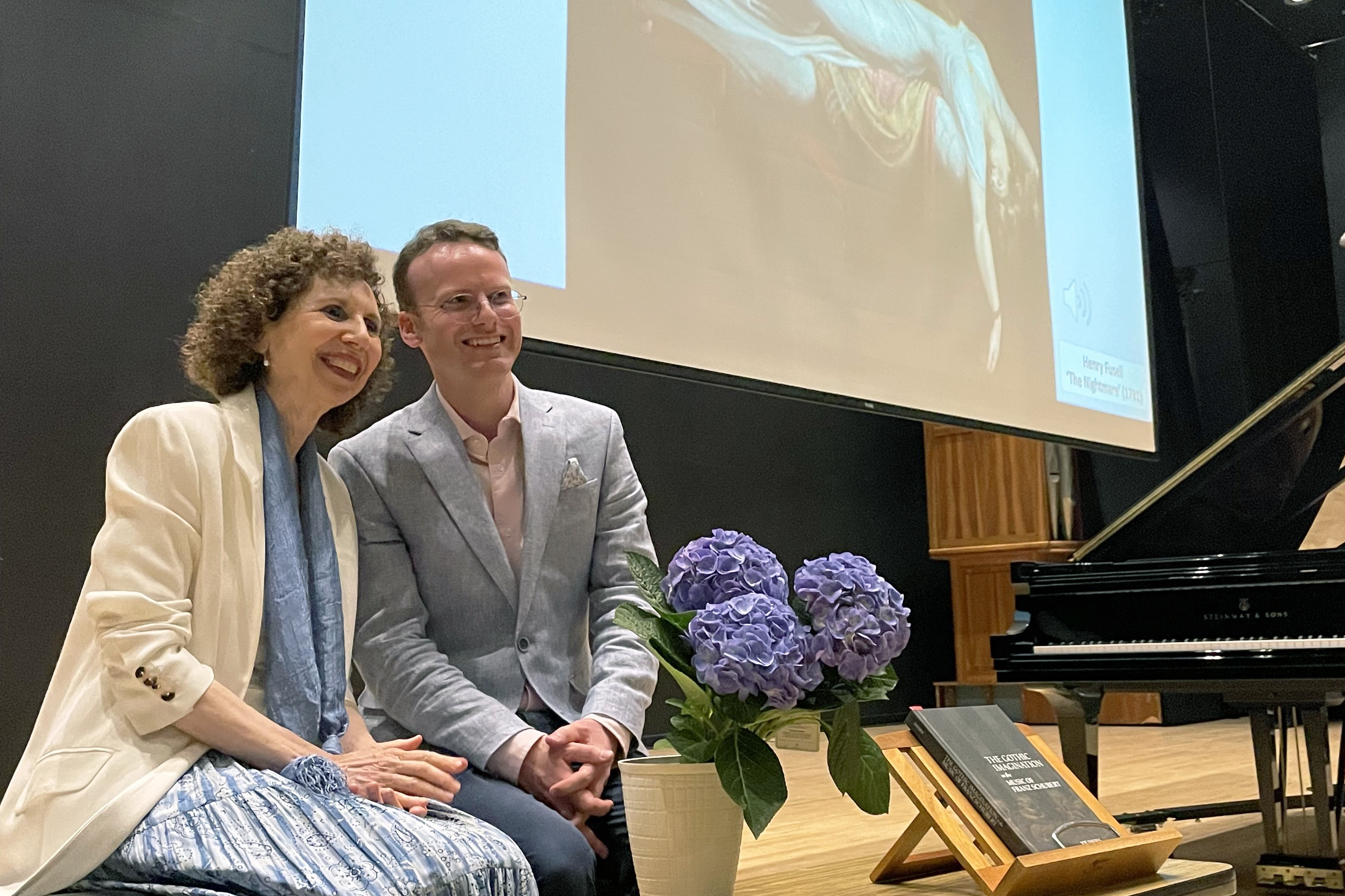 Dr. Joe Davies with Professor Nina Scolnik
