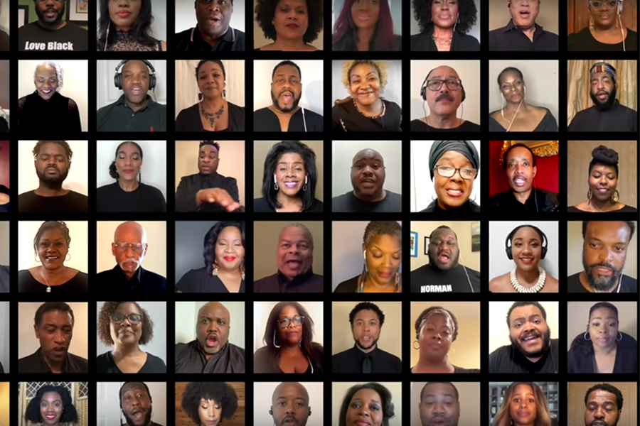Screenshot from Nicole Heaston's Purple Robe Song Series Part II - "Lift Every Voice and Sing"