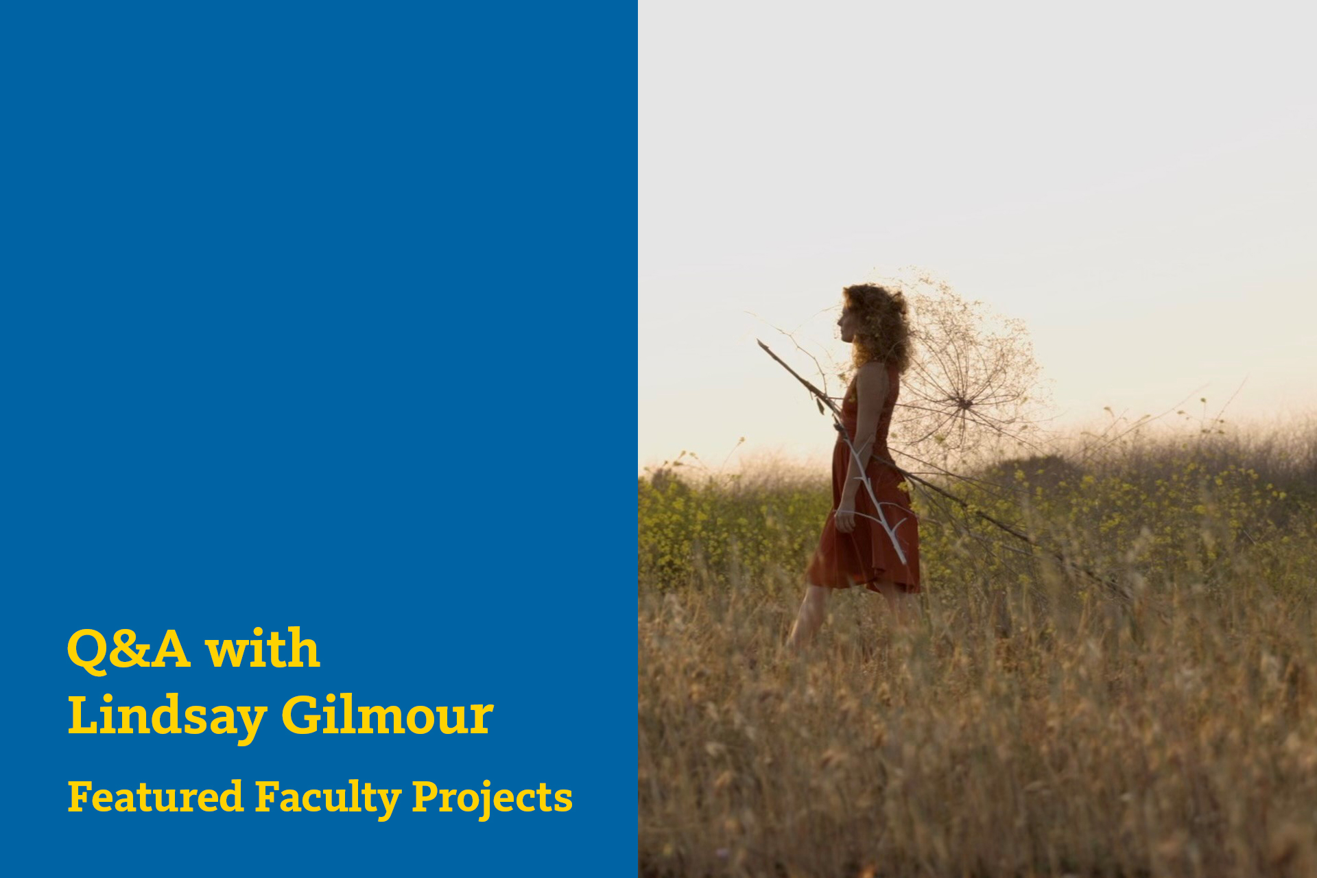 Q&A with Lindsay Gilmour digital poster