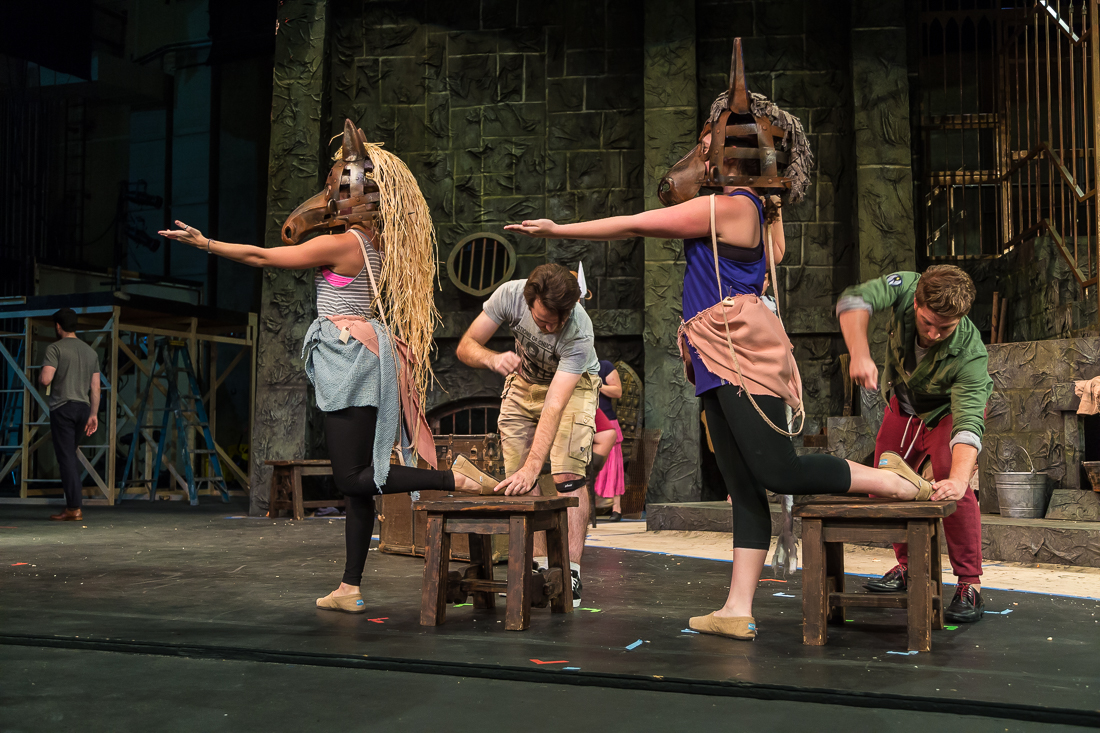 Man of La Mancha rehearsal photo
