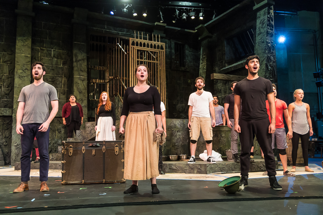 Man of La Mancha rehearsal photo