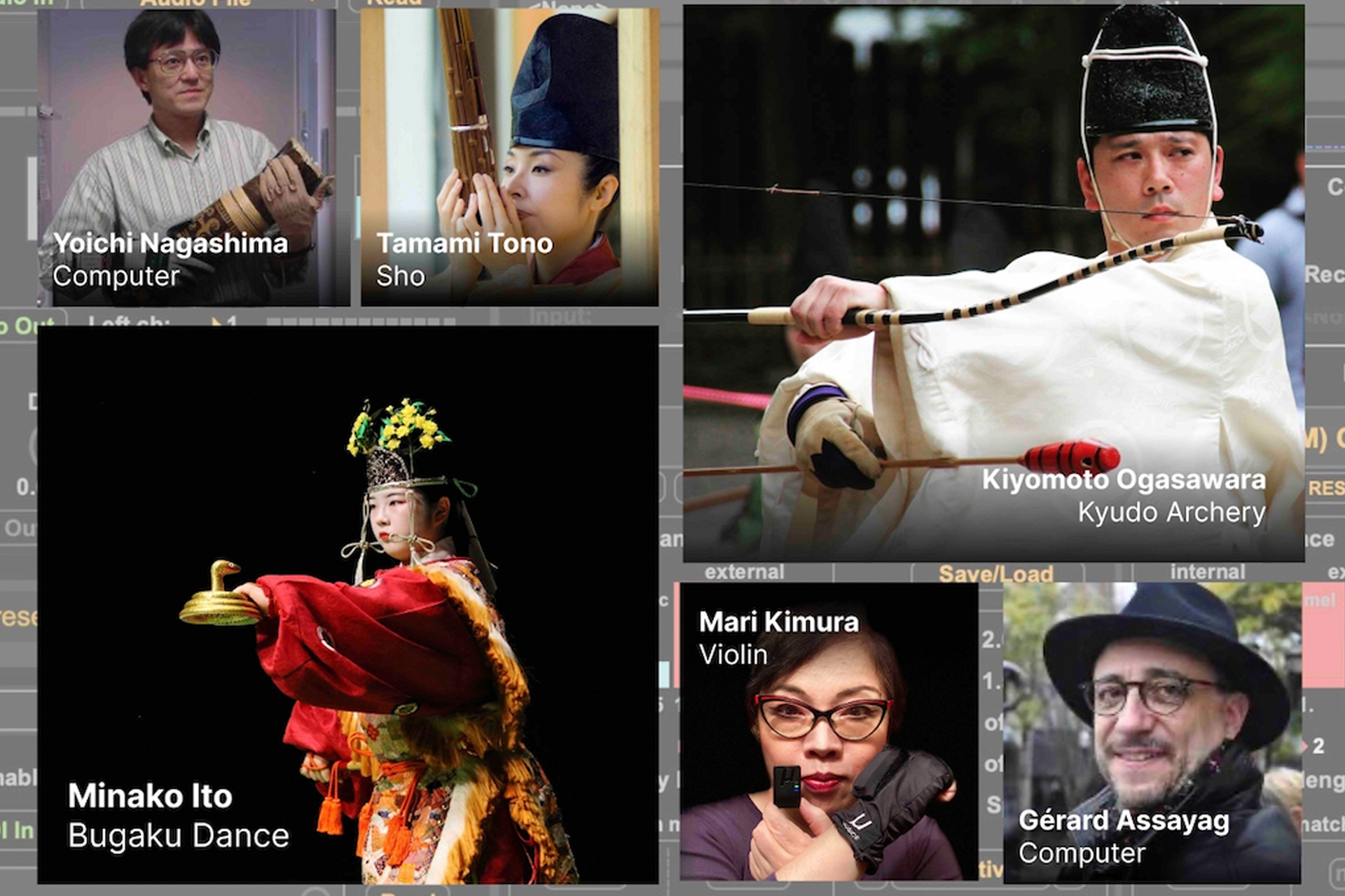 Mari Kimura, Yoichi Nagashima, Tamami Tono, Kiyomoto Ogasawara, Gerard Assayag, and Minako Ito