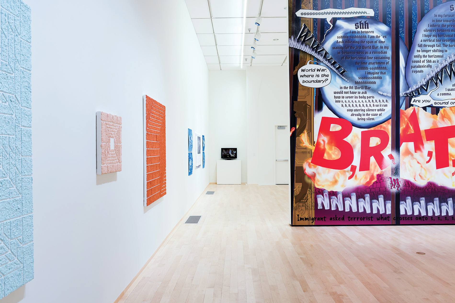 M.F.A. 2nd Year Exhibition “Spa Day,” installation view. / Photo by Yubo Dong, M.F.A. ’19