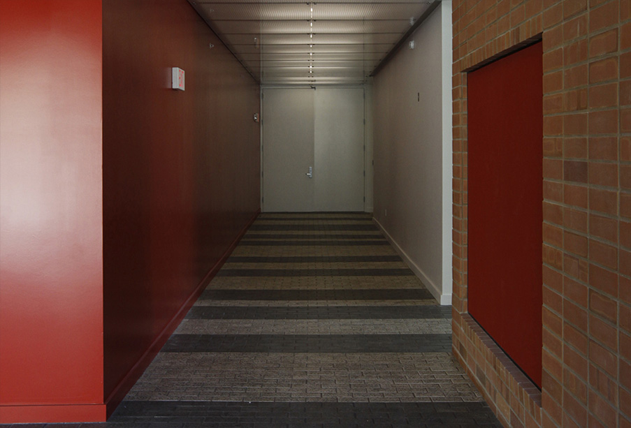 Hallway view of the CAC Gallery