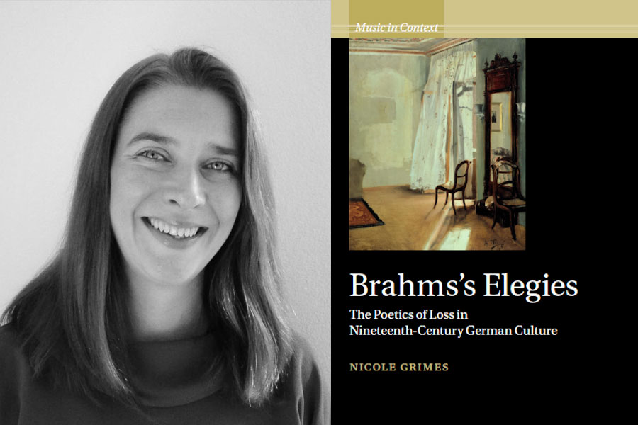 (left) Nicole Grimes and (right) Brahms's Elegies
