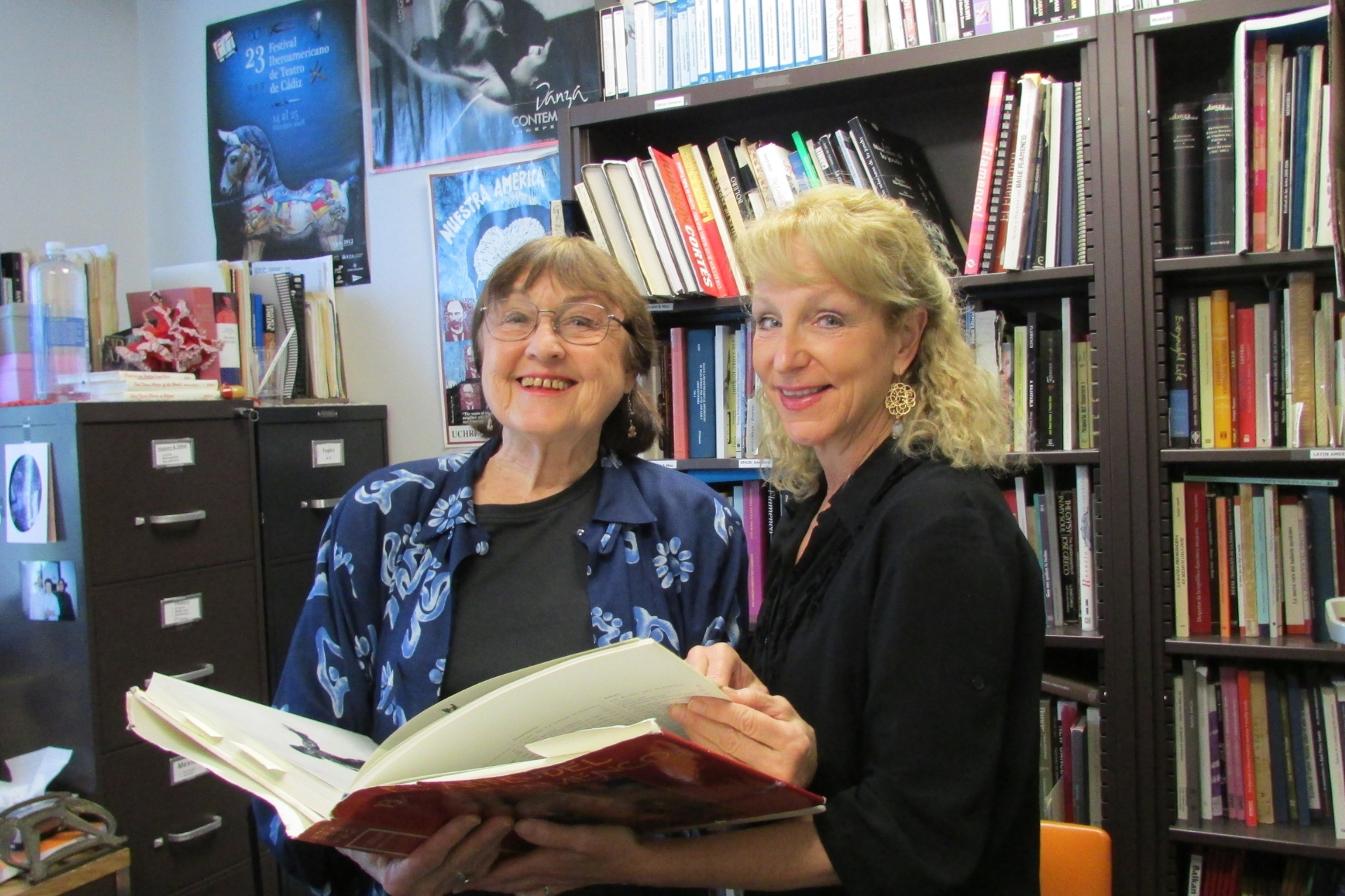 (left to right) Nancy Lee Ruyter with Professor of Dance Lisa Naugle.
