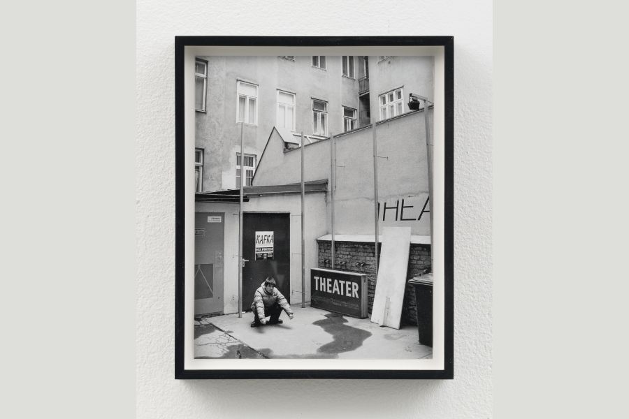 Simon Leung, Squatting Project/Wien, 1998, pigment print, courtesy the artist. Photo courtesy of 80WSE, NYU.