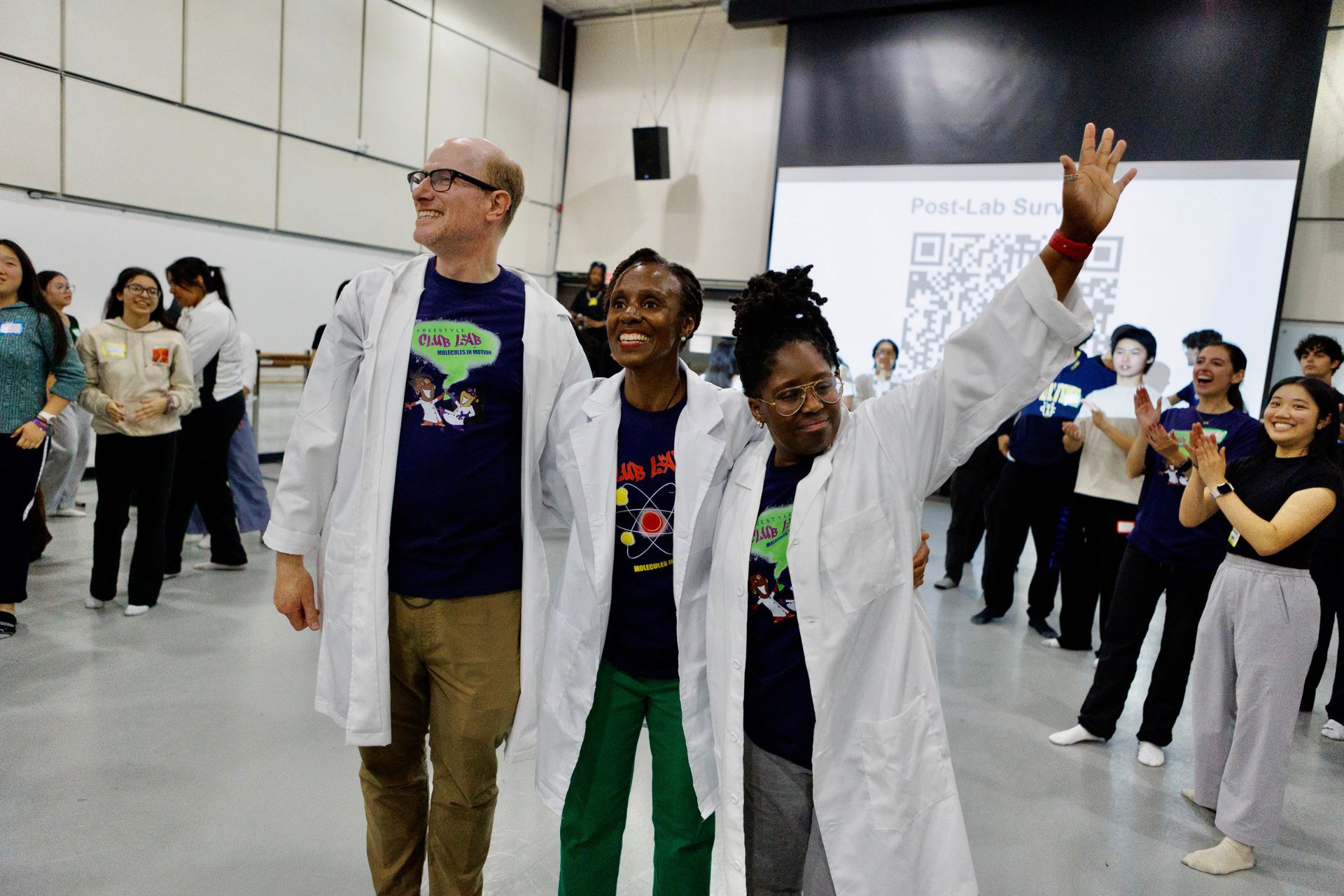 Image: (from left to right) Dr. Gregory Weiss, Dr. S. Ama Wray, Professor Cyrian Reed. Photo by Dan Hopkinson.