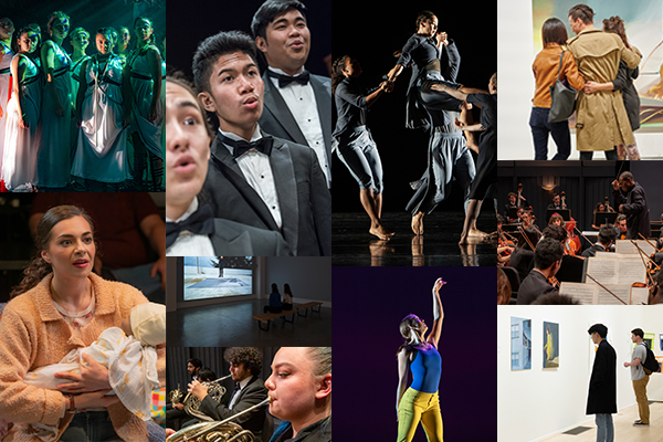 A Collage of events from the UCI School of Arts