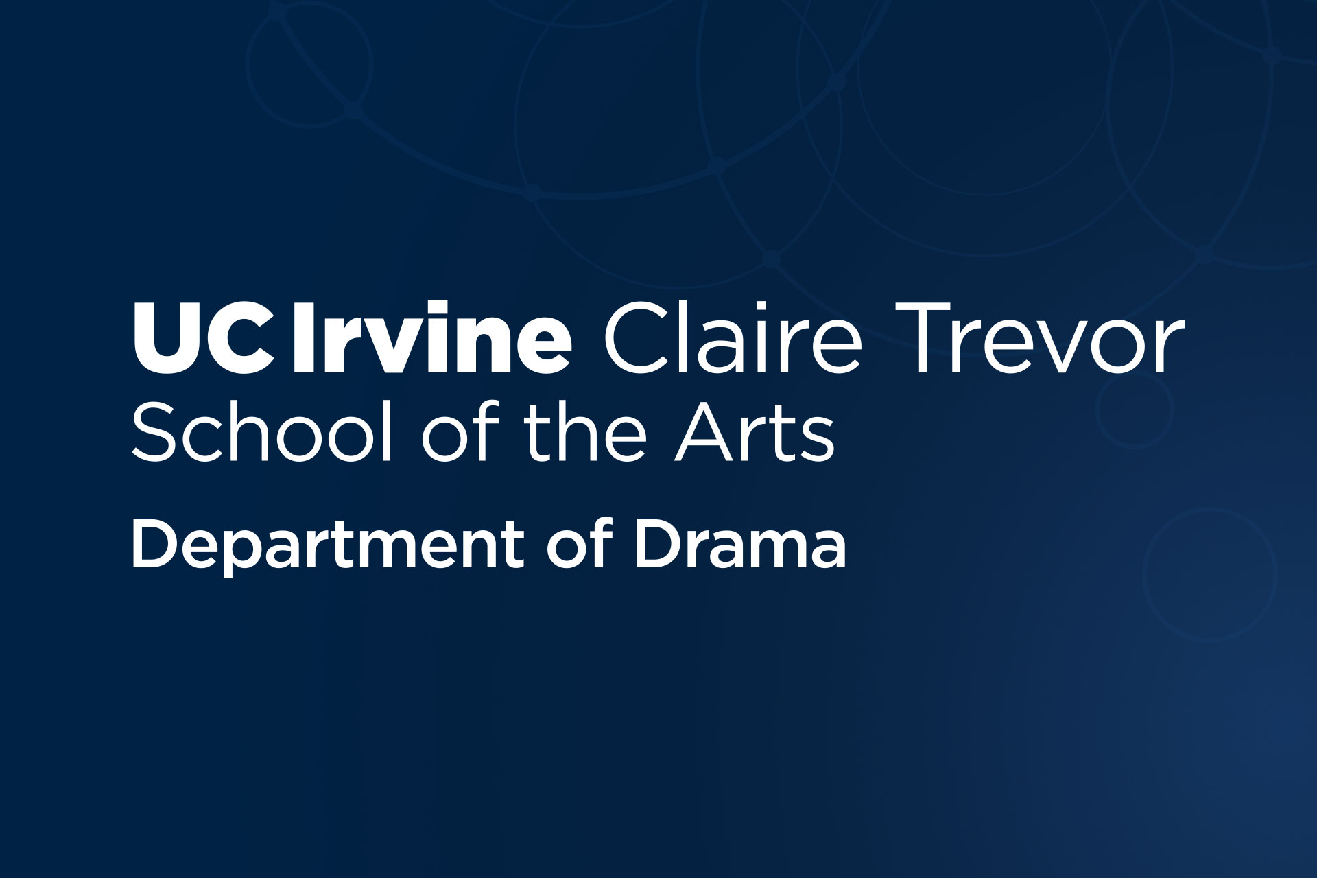UCI CTSA Drama logo