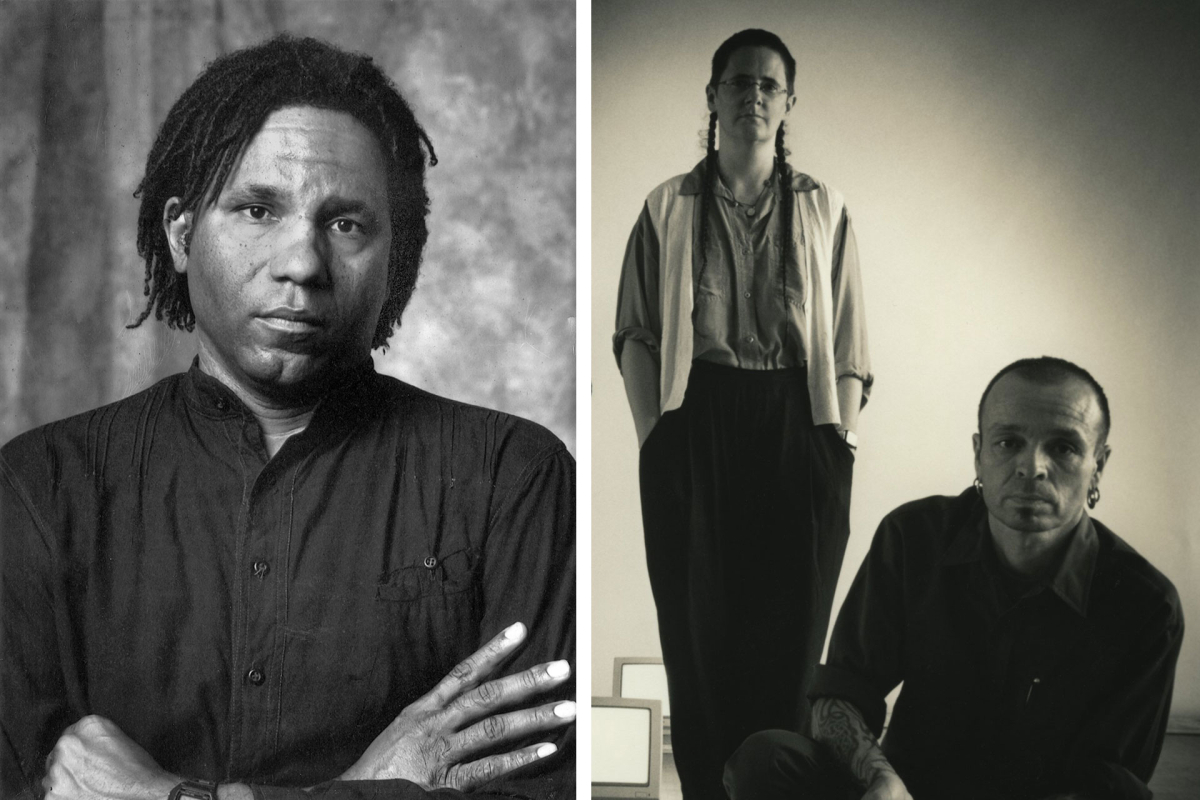 Image: UC Irvine has continued to invite prolific artists to join the faculty, including Ulysses Jenkins, left, as well as new media artist, writer Antoinette LaFarge and conceptual and socially-engaged artist Daniel Joseph Martinez. (Photos courtesy of the artists)