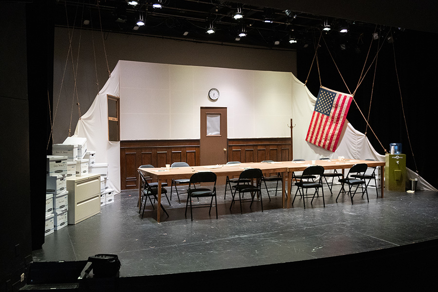 Image: Colt McGuire's scenic design work for 12 Angry Jurors