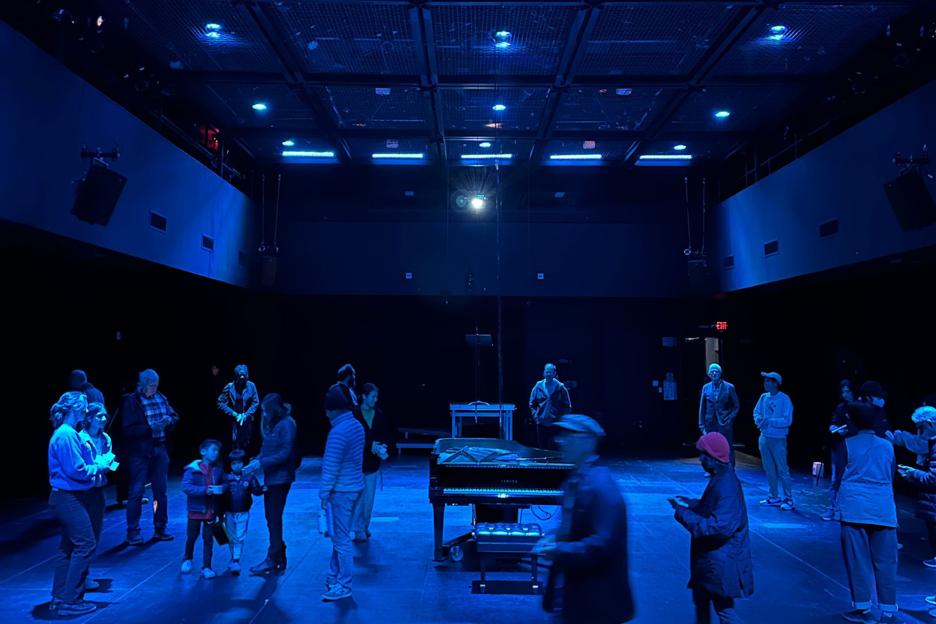 Image: Installation view of William Fastenow's, Ph.D. 25 capstone recital, Art of the Unheard in the xMPL. Photo by Micah Sechler.