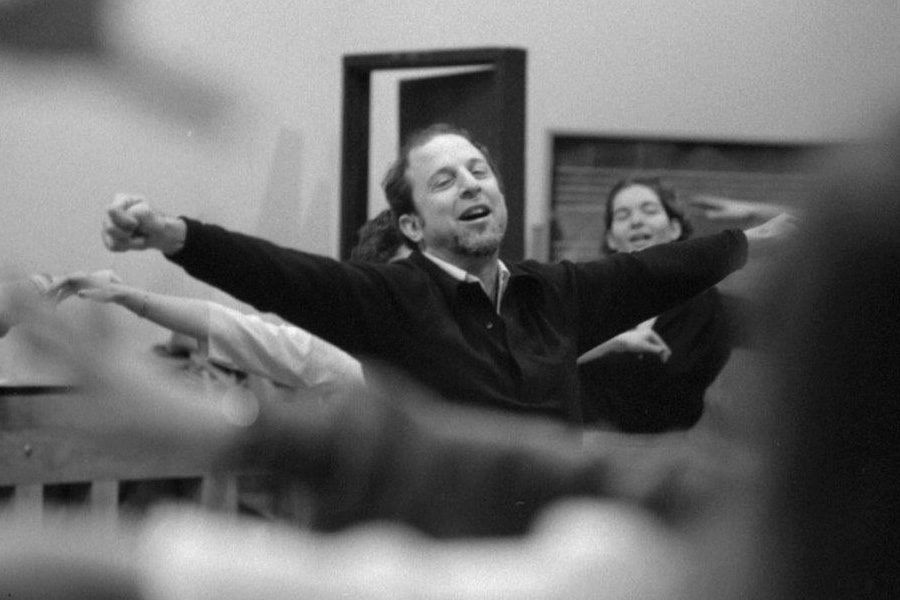 Image: Robert Cohen leading a class at UCI Arts.