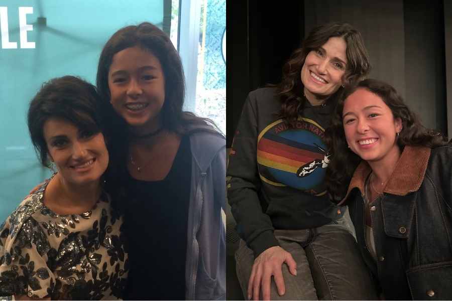 Image: Image: (left to right) Idina Menzel and Sloan Ptashek in 2014 and together again in 2025. Courtesy of Sloan Ptashek.