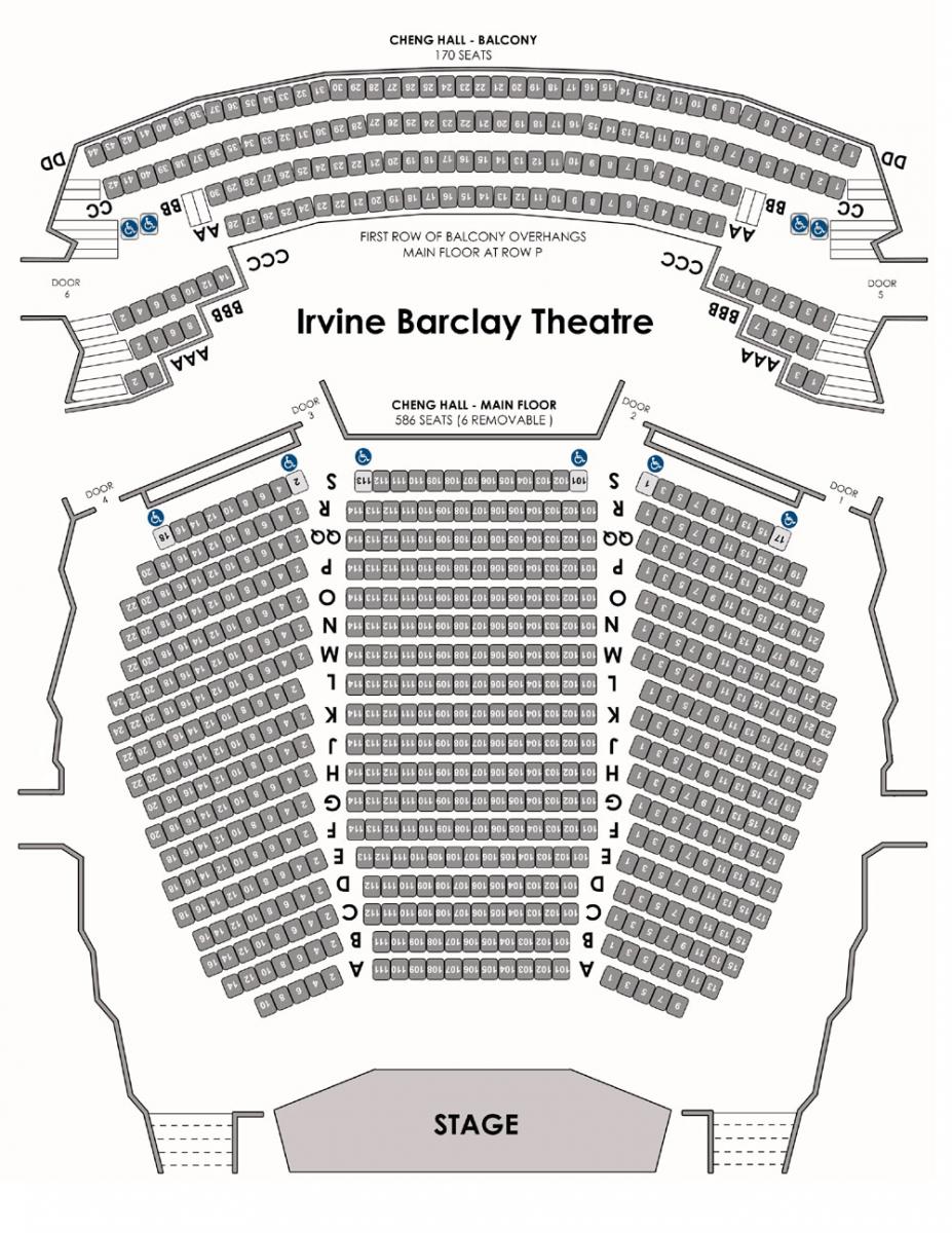 Irvine Barclay Seating Chart