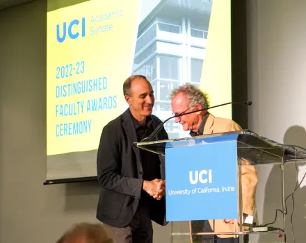 Michael Dessen during 2022-23 Distinguished Faculty Awards Ceremony