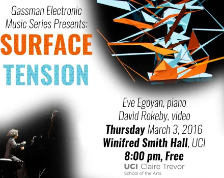 Gassman Electronic Music Series Presents: Surface Tension 2016 poster
