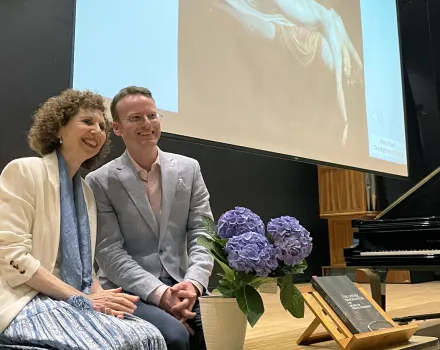 Dr. Joe Davies with Professor Nina Scolnik