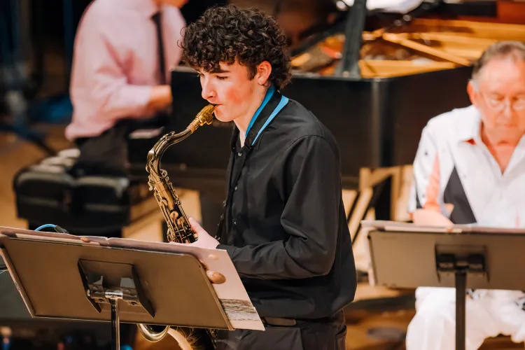 UCI Jazz Combos, saxophone player