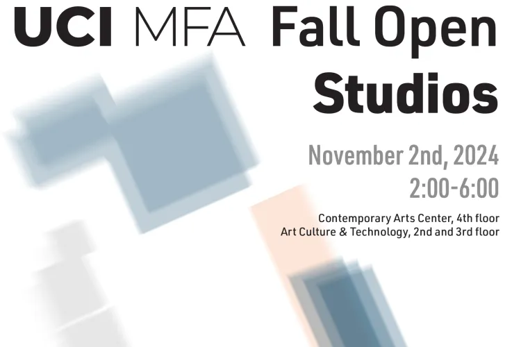 UCI MFA Fall Open Studios poster