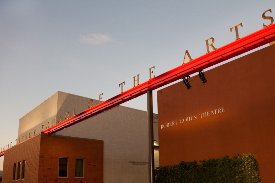 Claire Trevor School of the Arts sign