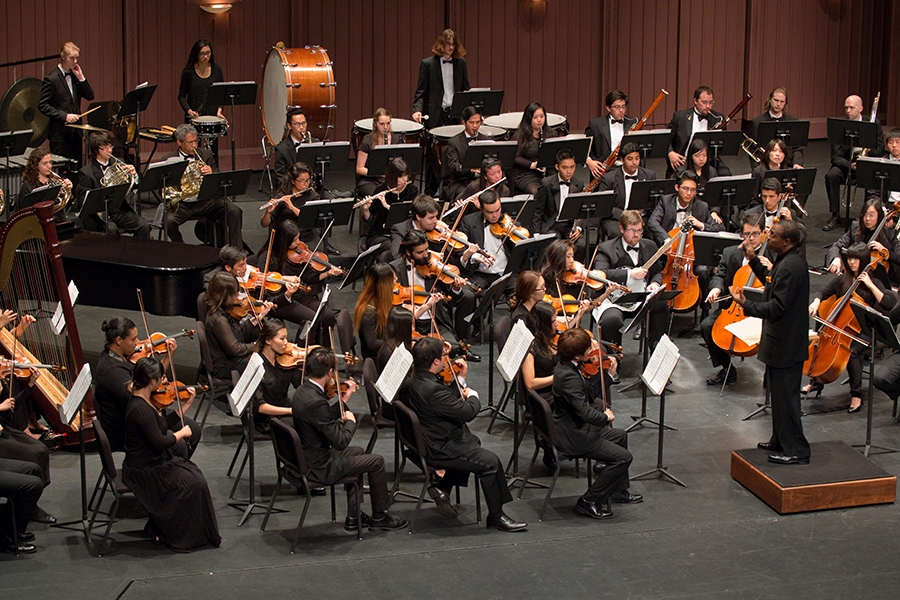 UCI Symphony Orchestra performing