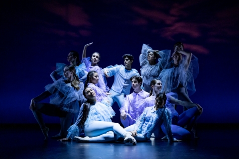 Dancers on stage performing