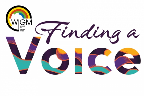 WIGM logo with text Finding a Voice