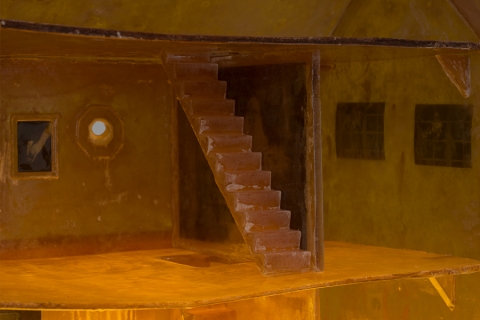 Interior of a room with a staircase