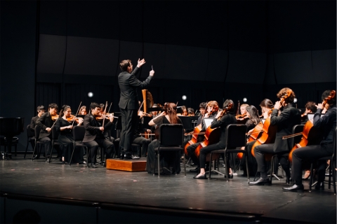 UCI Symphony Orchestra performing