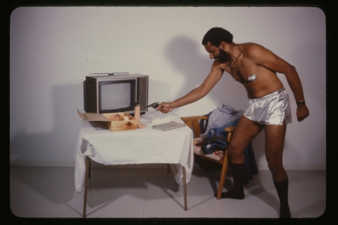 Ulysses Jenkins, "Just Another Rendering of the Same Old Problem" (1979), performance at Otis Colleg